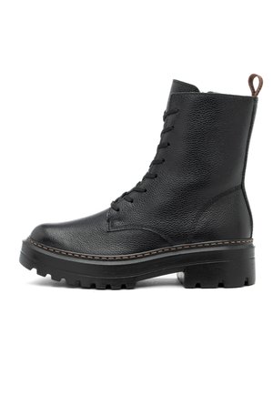 Lace-up ankle boots - schwarz