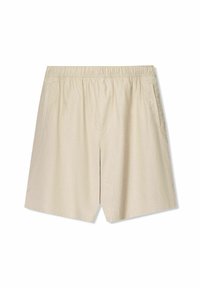 LINEN BLEND BERMUDA-SHORTS - Rövidnadrágok - sand