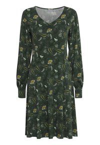 Fransa ANN - Freizeitkleid - jungle green mix/grey denim