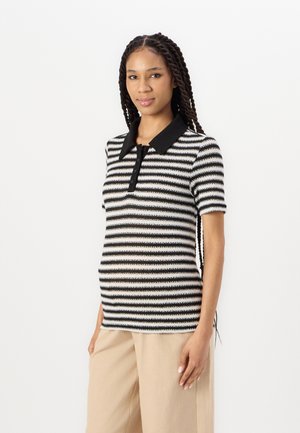 VMMSIA - Poloshirt - black/white
