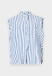 RUFFLE SHIRT - Top - seersucker/sample blue