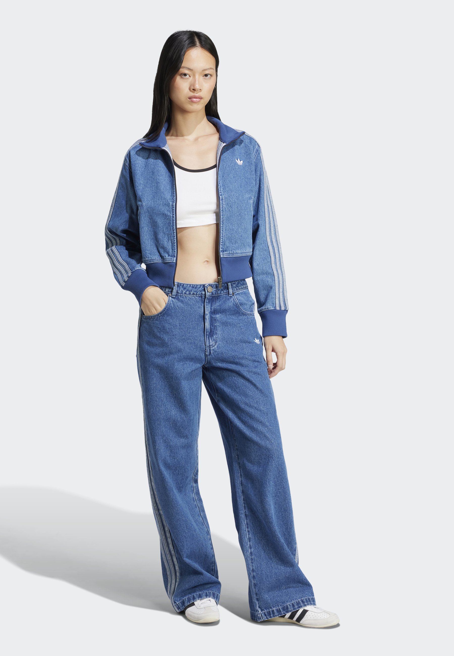 adidas|Originals boyfriend ジーンズ adidas Originals Vaqueros boyfriend - indigo denim/denim