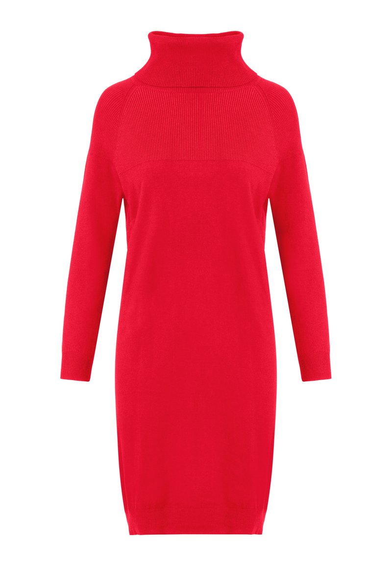 Apart Gebreide jurk rood