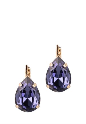 Earrings - gold purple
