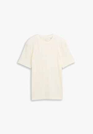 TOM TAILOR DENIM, Lihtne T-särk - wool white