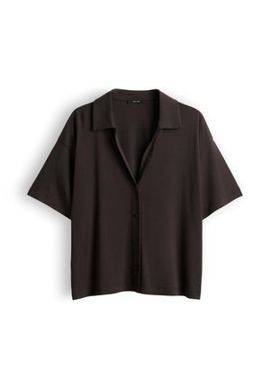 OPUS, RELAXED FIT STRETCH COMFORT - Hemdbluse - affogato