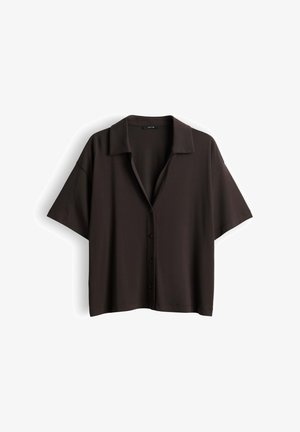 OPUS, RELAXED FIT STRETCH COMFORT - Overhemdblouse - affogato