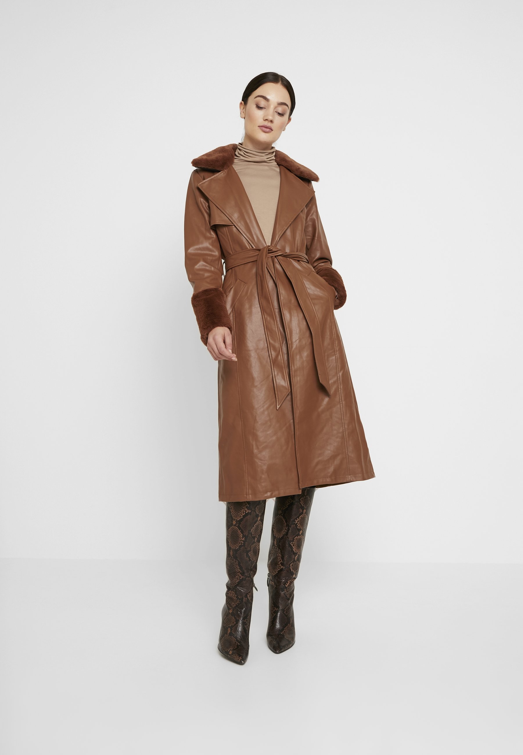 River Island Kåpe frakk tan Zalando.no River Island Kåpe frakk beige Zalando.no