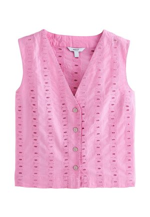 Next REGULAR FIT - BRODERIE - Waistcoat - pink
