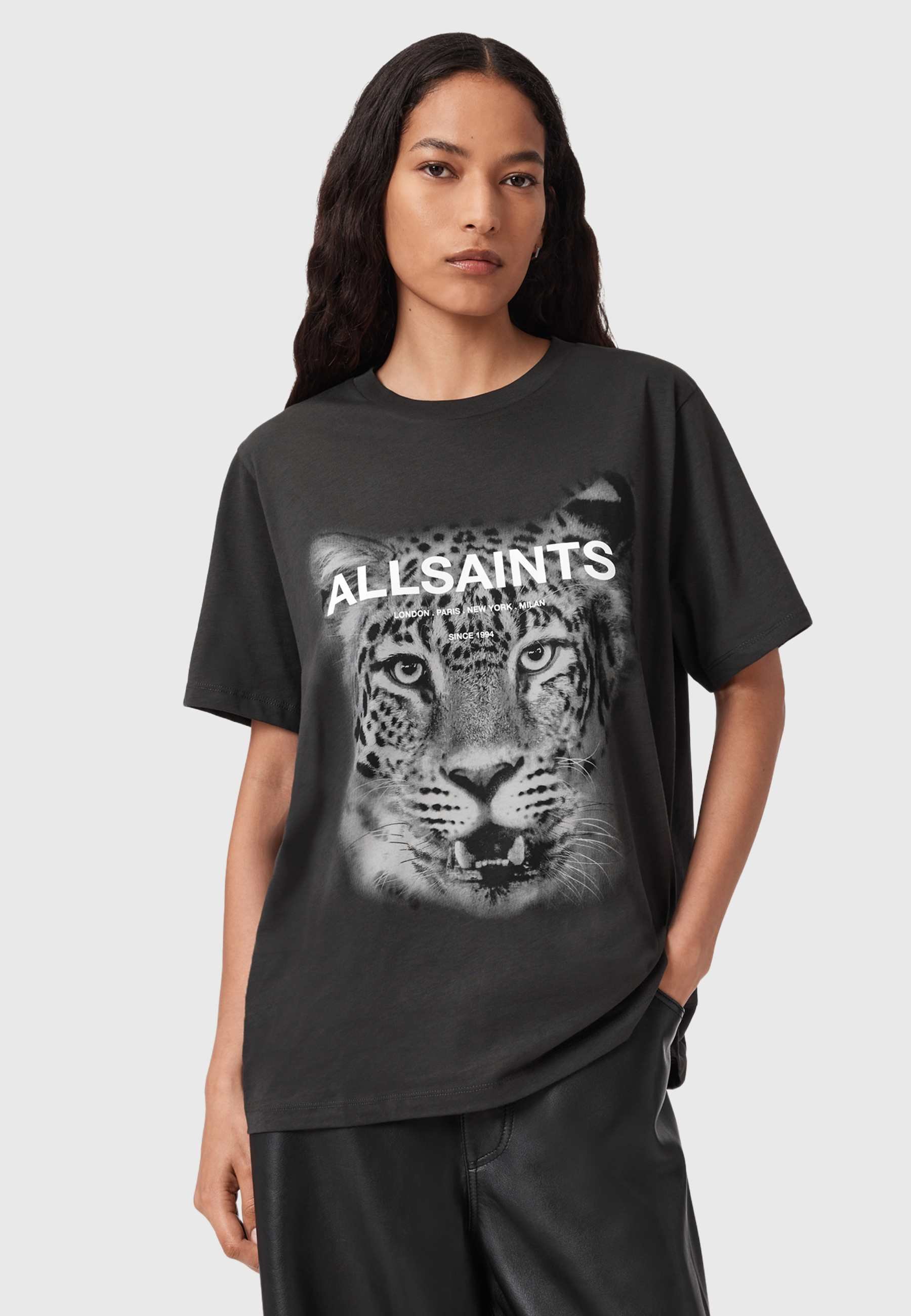 AllSaints ROAR TOMMI TEE - Print T-shirt - black - Zalando.co.uk