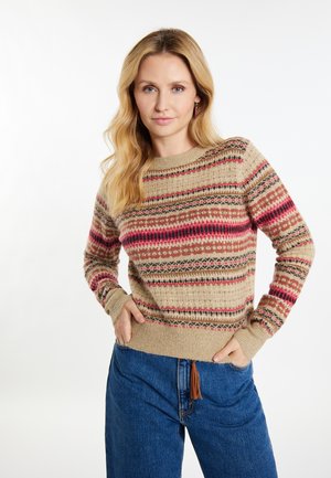 usha RAKATA - Pullover - beige mehrfarbig