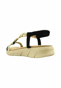 Merisell STAY - Sandalias de cuña - black