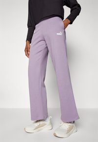 Puma STRAIGHT LEG SMALL LOGO PANTS  - Tracksuit bottoms - pale plum