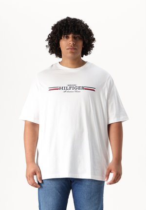 CHEST STRIPE TEE - Tricou cu imprimeu - white