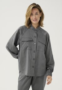 KAOLGA HIP LENGTH - Vasaras jaka - dark grey melange