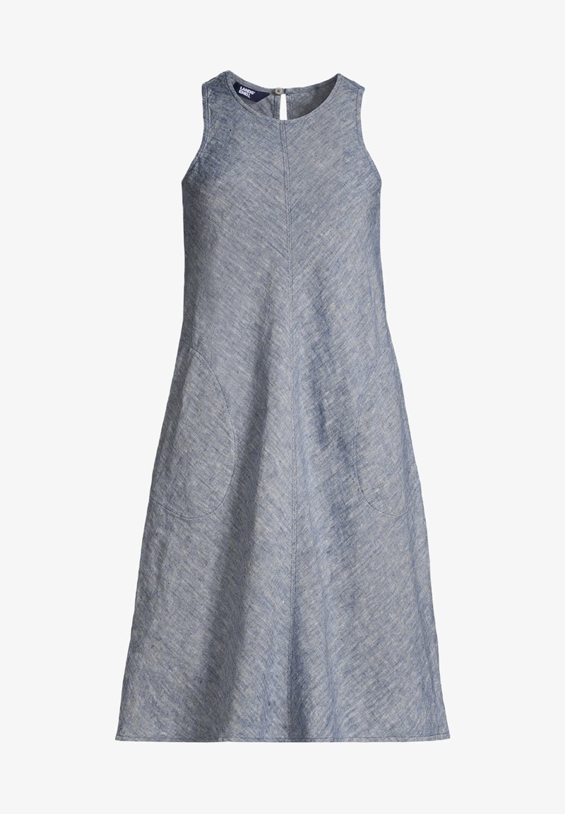 LANDS' END Day dress - indigo linen/blue - Zalando LANDS' END Day dress - indigo linen/blue - Zalando