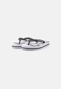 EA7 Emporio Armani UNISEX - Sandalai su T formos dirželiu - white/black