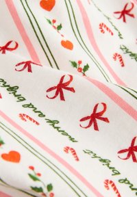 Next REGULAR FIT CHRISTMAS BUTTON THROUGH SET - Pyjama set - red/cream bow candy cane