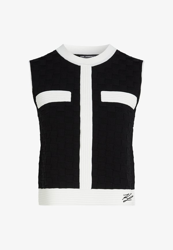 CONTRAST SLEEVELESS - Top2