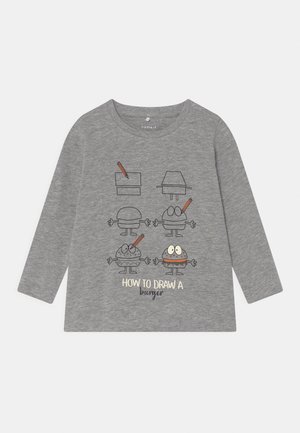 NMMKALEBA BOX UNISEX - Camiseta de manga larga - grey melange