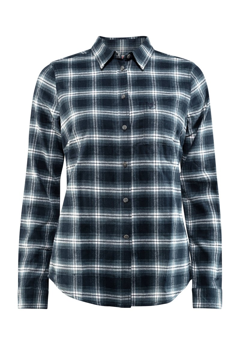 Fjällräven ÖVIK FLANNEL SHIRT W - Overhemdblouse - dunkelblau (295)