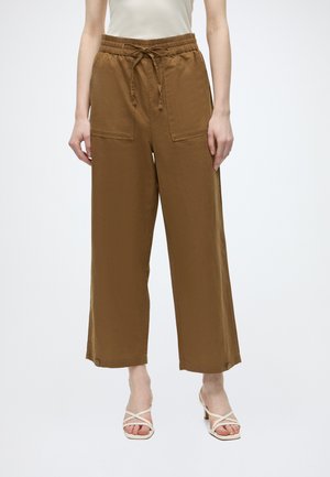 Marc O'Polo DENIM PANTS - Wide leg - umbra brown