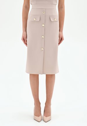 TORTORA - Gonna a tubino - beige turtle