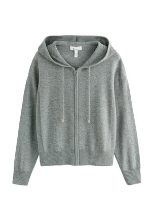 REGULAR FIT  CO-ORD  ZIP UP  - Mikina s kapucňou - grey