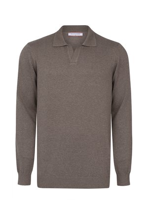 Felix Hardy, POLO COLLAR PULLOVER - Poloshirt - brown