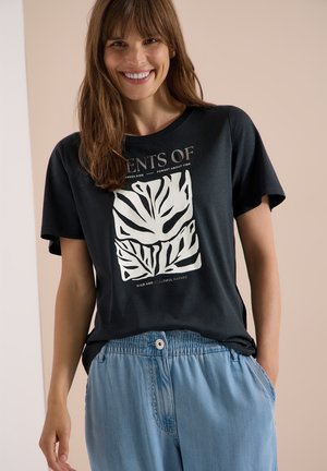 Cecil, T-SHIRT MIT RUNDHALS UND FRONTPRINT - T-Shirt print - palm breeze green