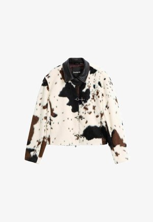 Desigual, ANIMAL PRINT JACKET - Winterjas - white