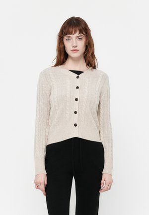 CLASSIC CABLE CARDIGAN - Gilet - oatmeal