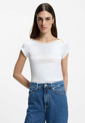 ETENDU - T-shirt imprimé - white