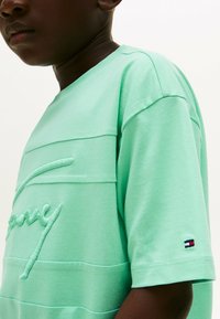Tommy Hilfiger SIGNATURE EMBROIDERY - Camiseta estampada - menthol