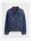 STRANGER THINGS FLANNEL-LINED ICON DENIM JACKET - Veste en jean - true indigo