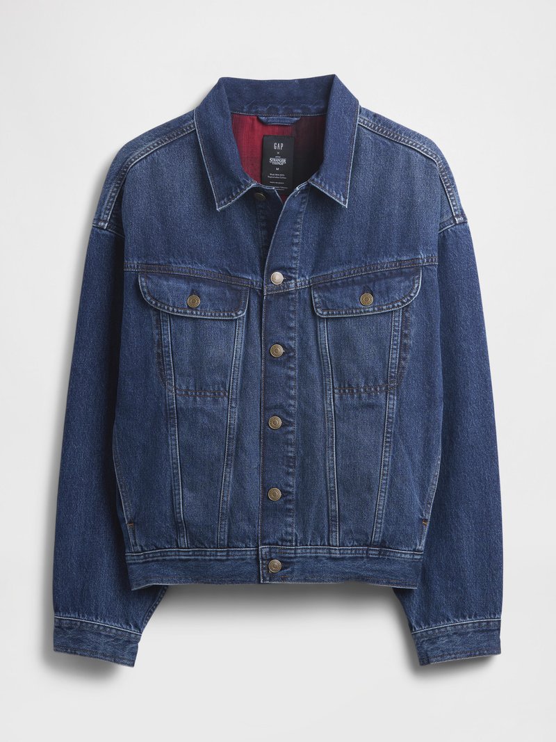 GAP STRANGER THINGS FLANNEL-LINED ICON DENIM JACKET - Giacca di jeans ...