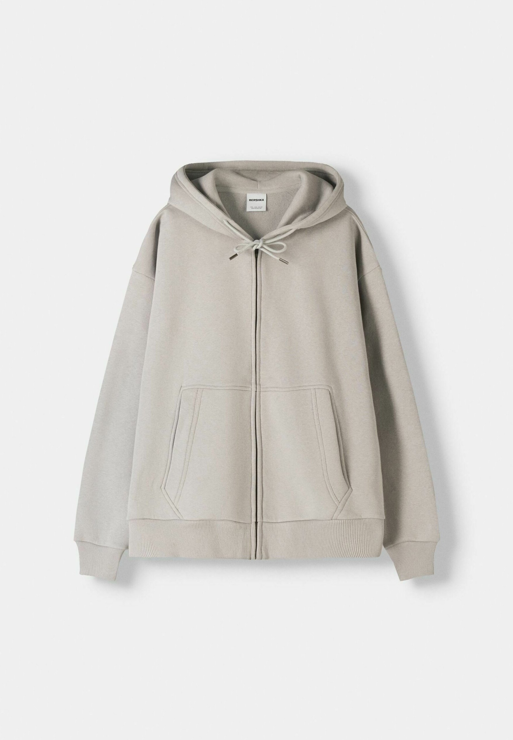 Bershka Zip-up sweatshirt - grey - Zalando