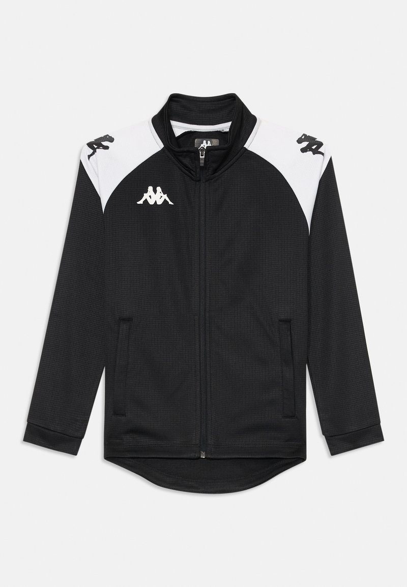 Kappa LENNO UNISEX - Jaka ar rāvējslēdzēju - black/white