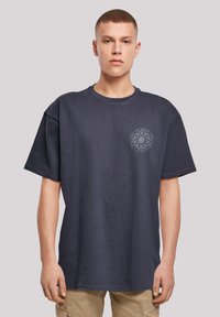 F4NT4STIC DARTS BOARD DARTSCHEIBE - Print T-shirt - navy