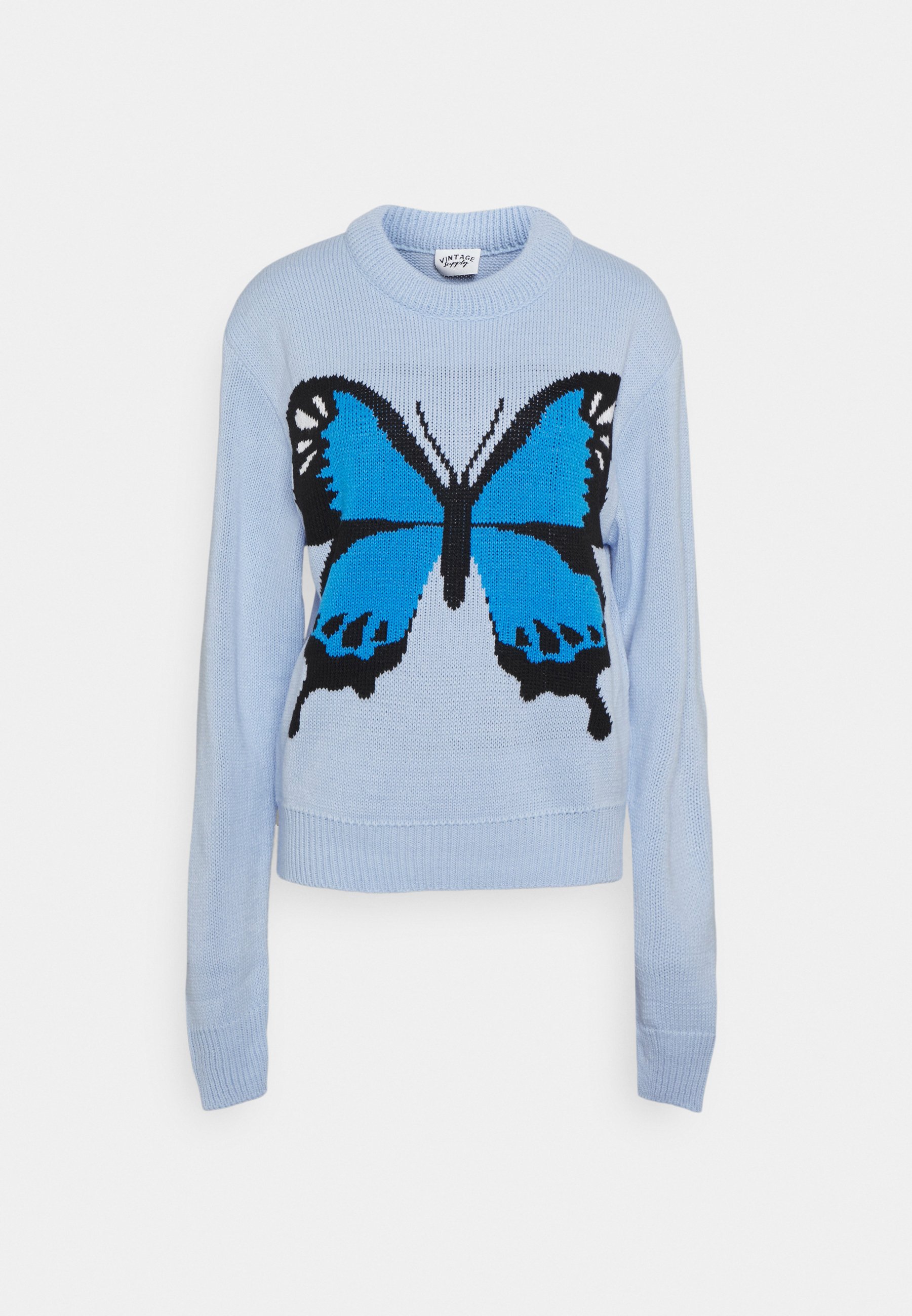 blue butterfly sweater