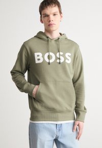 BOSS WEBASIC HOOD - Sweatshirt - green