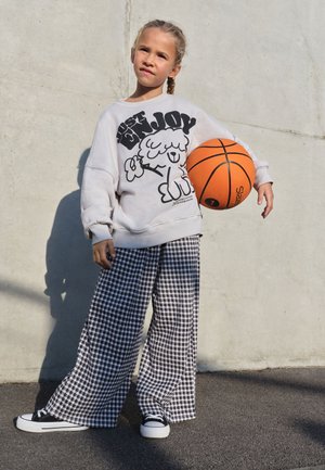Next, REGULAR FIT WIDE LEG SET  . - Sweatshirt - grey gingham dog