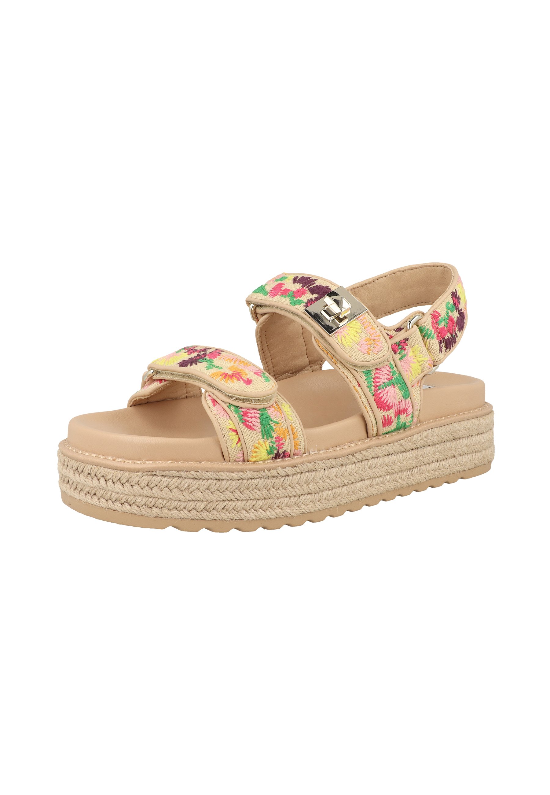 Steve Madden BIGMONA - Platform sandals - floral multi/multi Steve Madden BIGMONA - Platform sandals - floral multi/multi