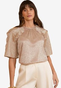 Unselected, rose gold metallic