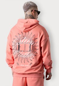 BLAZING SUNSHINE OVERSIZED - Kapuzenpullover - burntcoral
