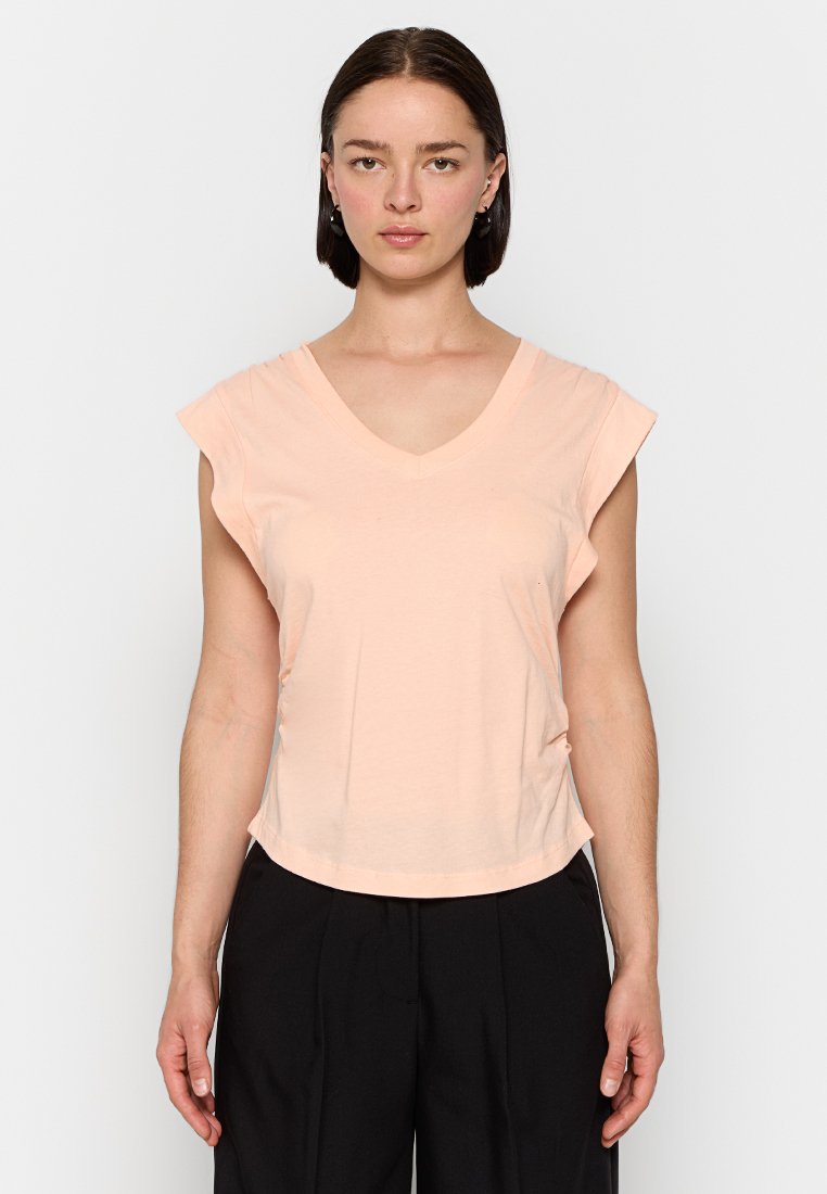 DKNY T-shirt basic abrikoos