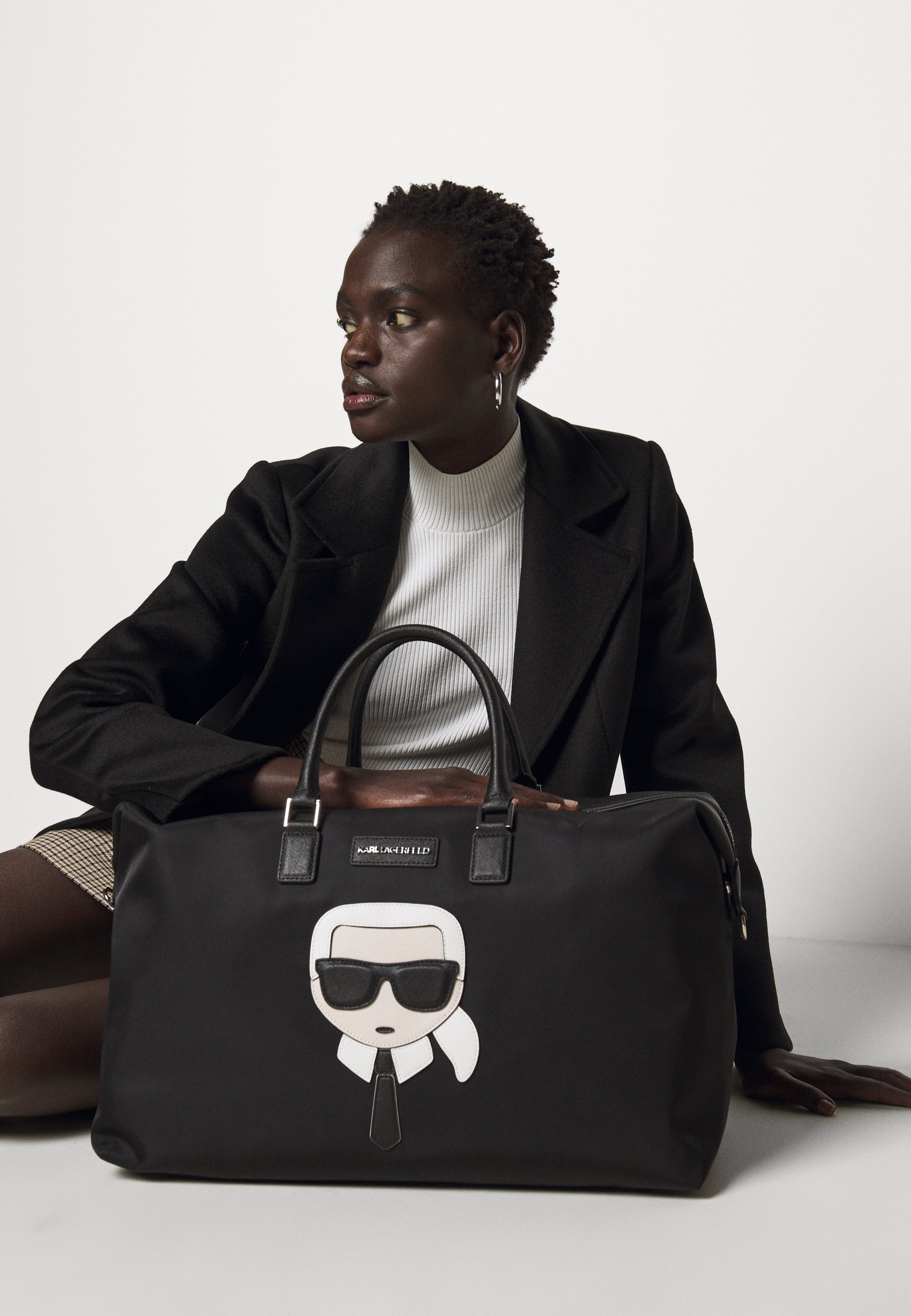 KARL LAGERFELD IIKONIK - Borsa da viaggio - black/nero - Zalando.it