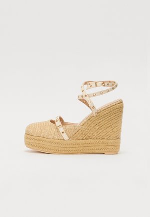 MEGANN - Ankle cuff sandals - natural/nude