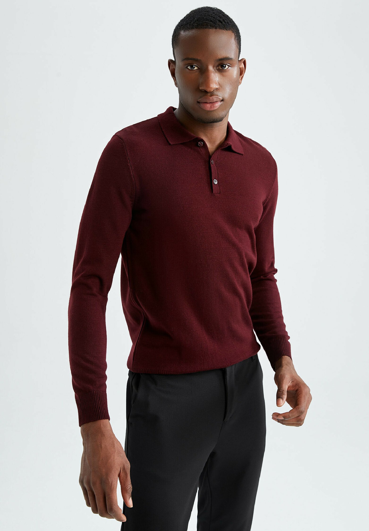 DeFacto SLIM FIT - Cardigan - bordeaux 