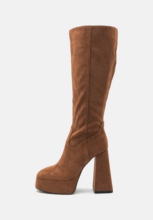 DeeZee Stivali con plateau - tan